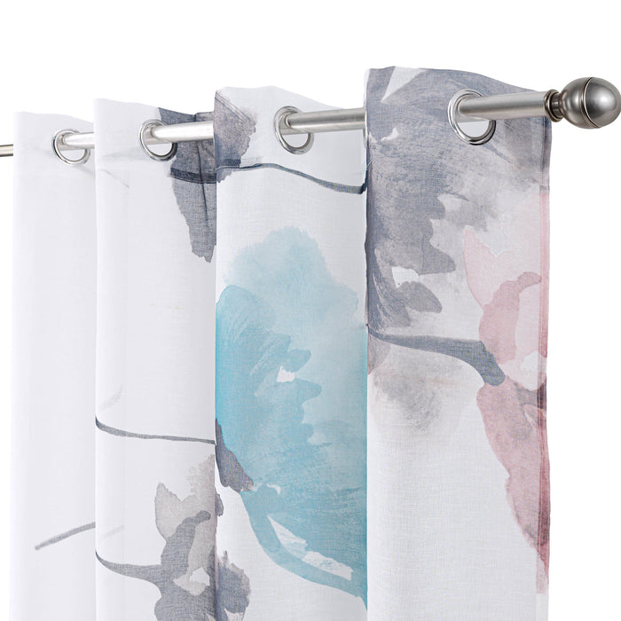 Cortinado Pronto a Pôr 140x260cm com Argolas - Branco Modelo 94