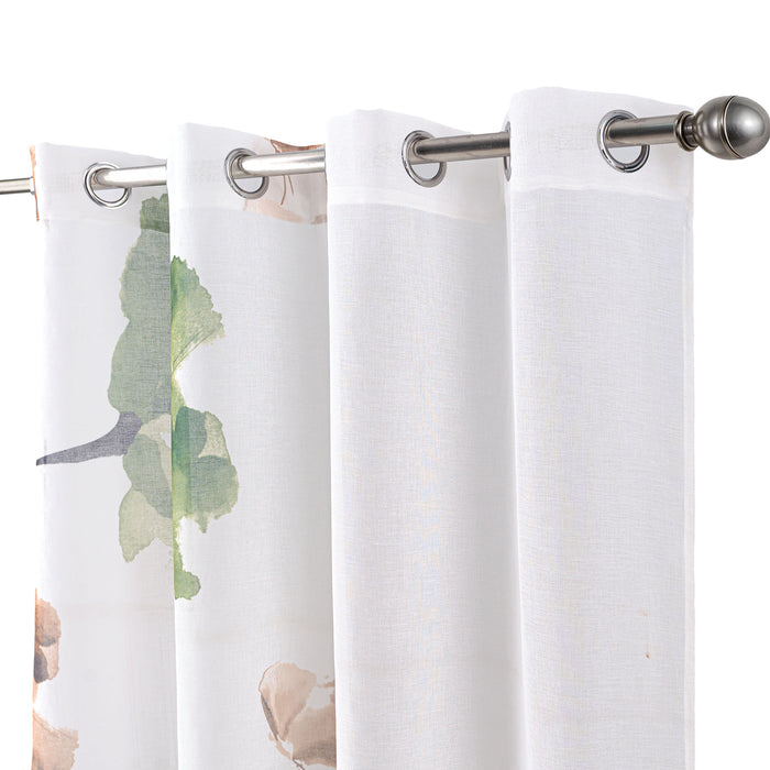 Cortinado Pronto a Pôr 140x260cm com Argolas - Branco Modelo 95