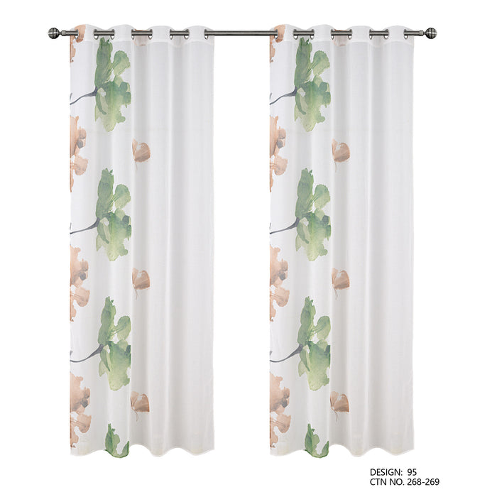 Cortinado Pronto a Pôr 140x260cm com Argolas - Branco Modelo 95