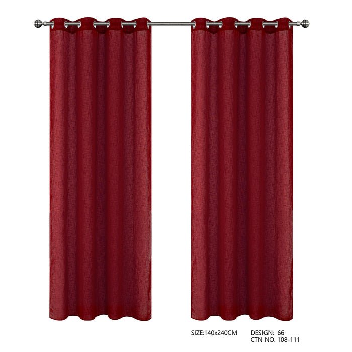 Cortinado Com Argolas 140x240 Modelo 66