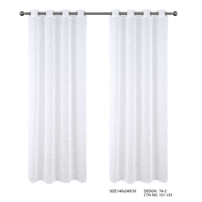 Cortinado Com Argolas 140x240 Modelo 74