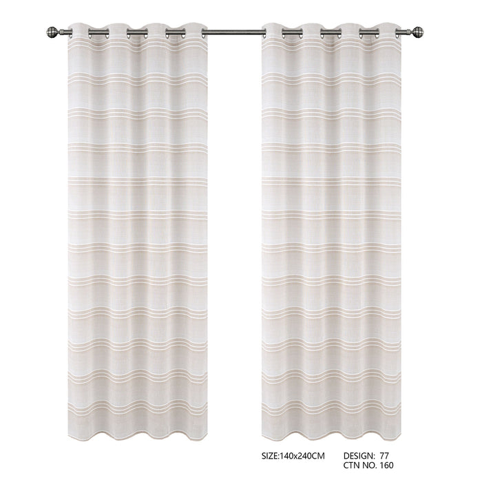 Cortinado Com Argolas 140x240 Modelo 77