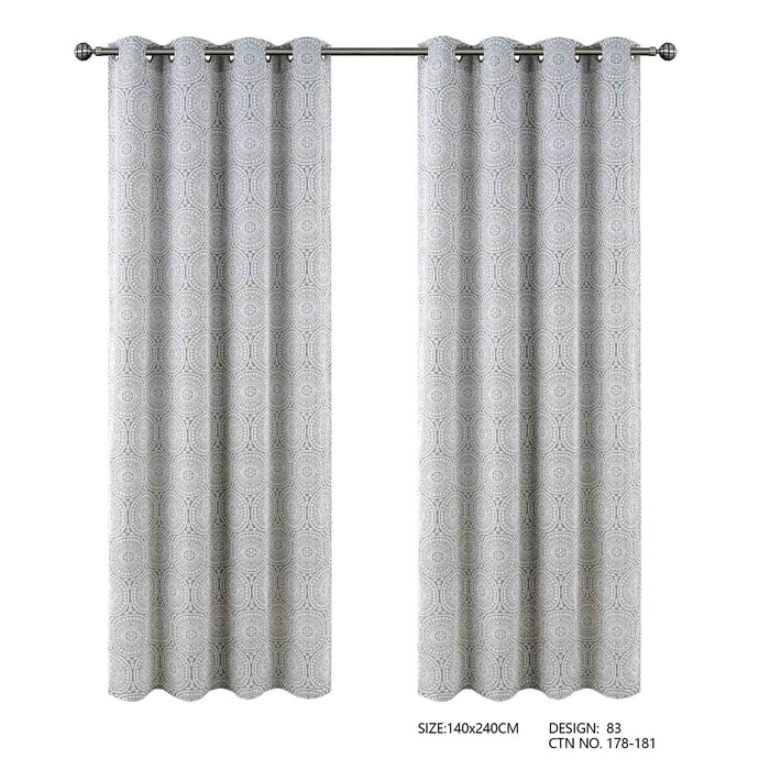 Cortinado Com Argolas 140x240 Modelo 83